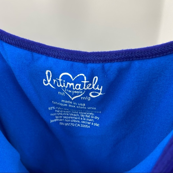 Free People Intimately Blue Bodycon Dress M/L - Picture 3 of 8